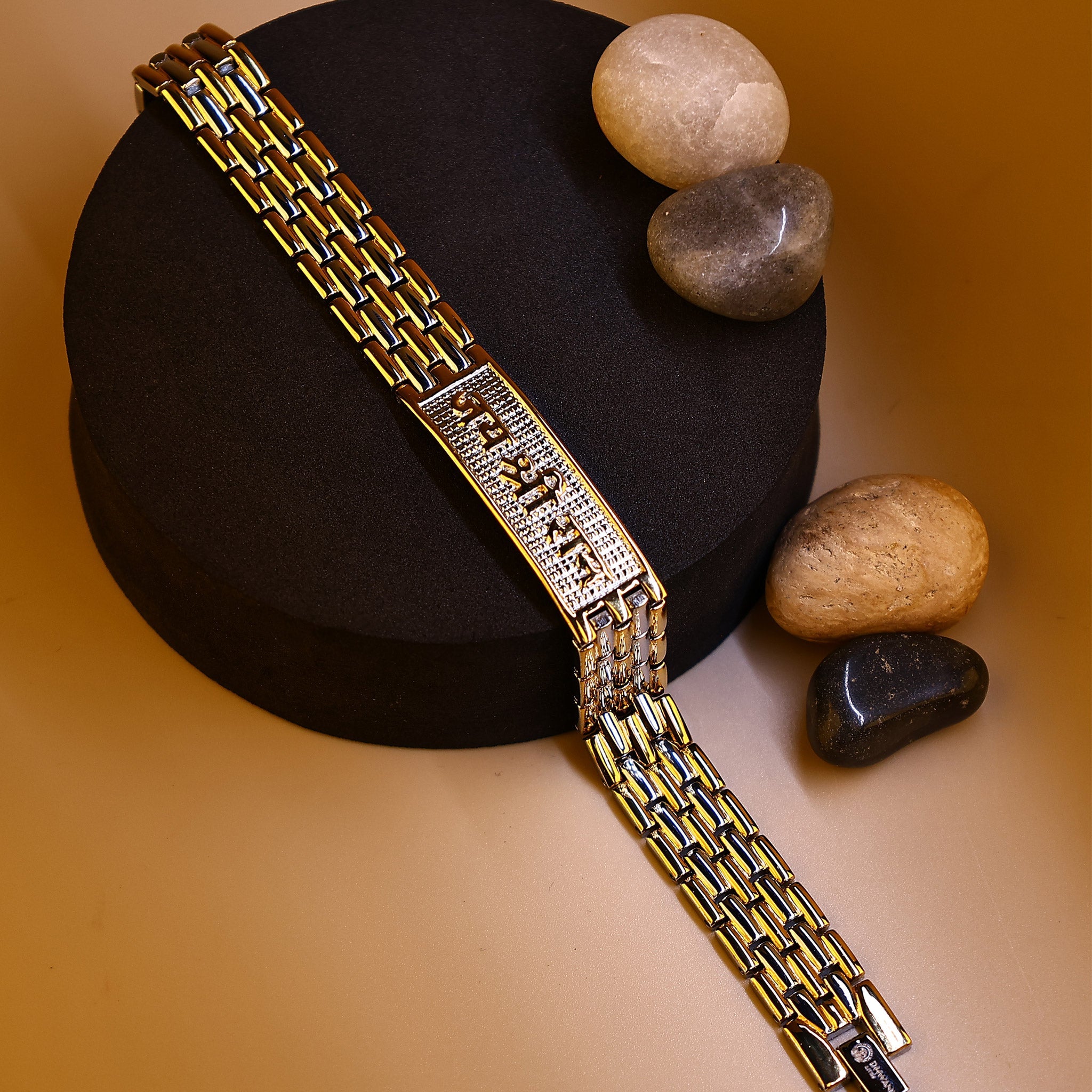 Jai Shree Ram: IGP Gold & Silver Plating Bracelet - Abhimantrit